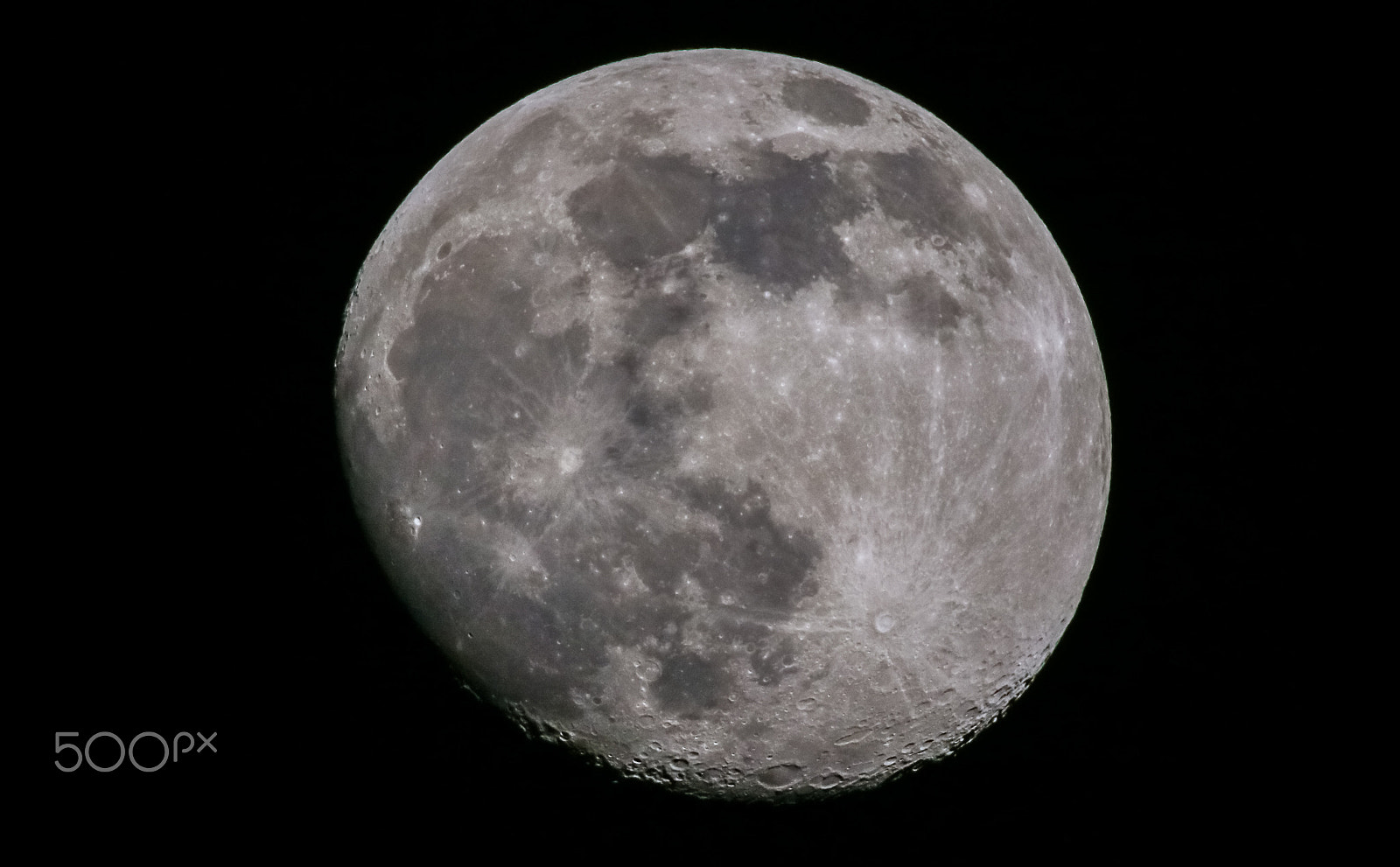 Canon EOS M3 + Canon EF 500mm F4L IS USM sample photo. Moon photography