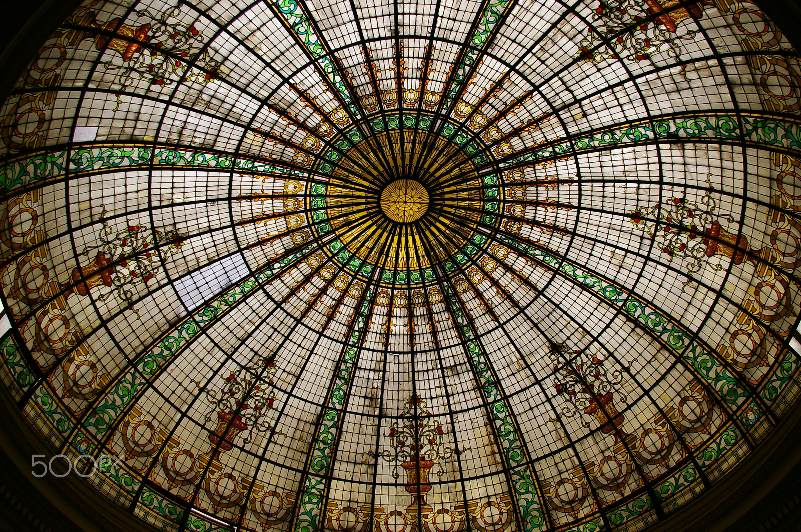 Pentax *ist DL2 sample photo. Art deco dome photography