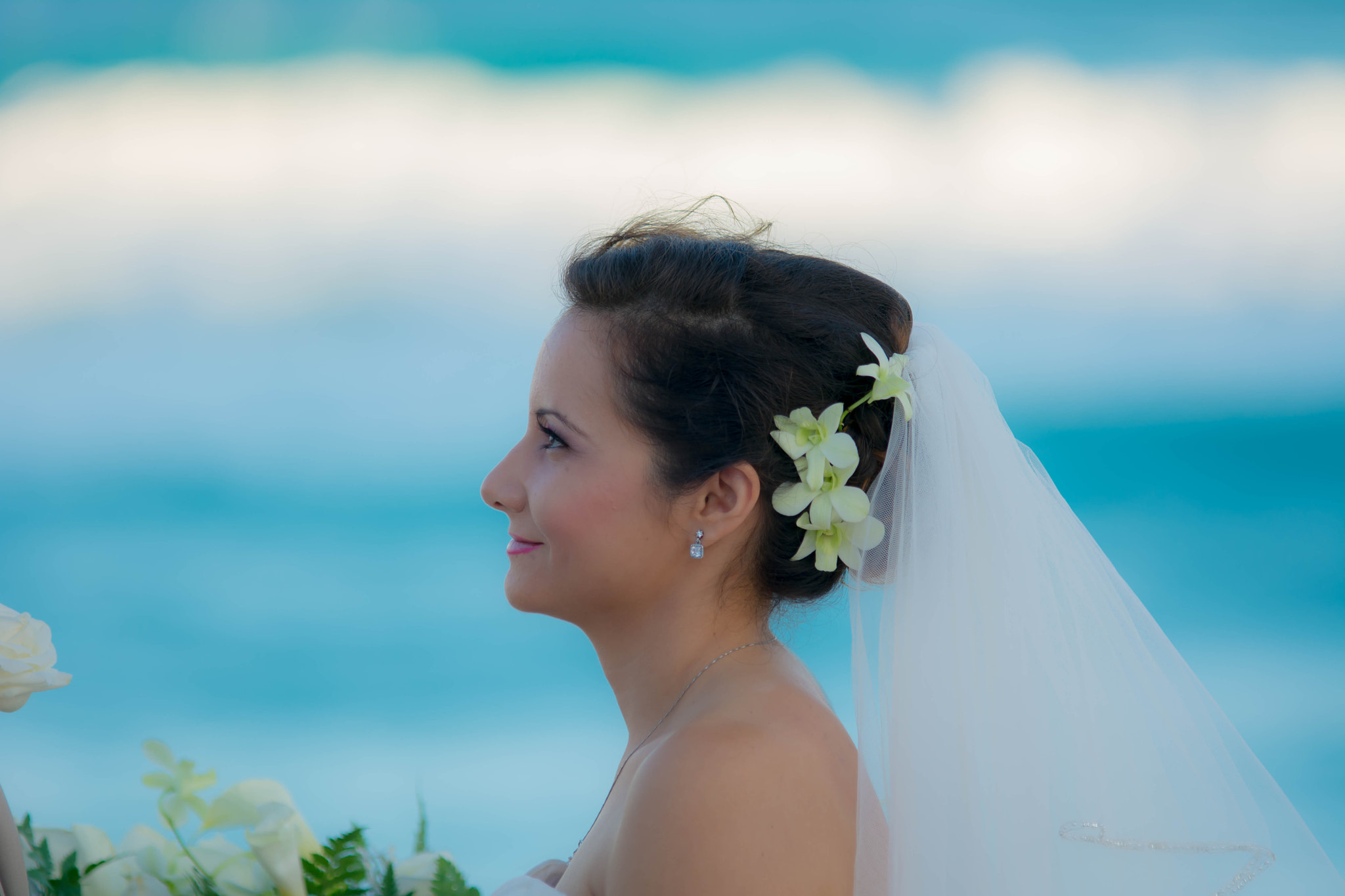 Sigma 70-200mm F2.8 EX DG OS HSM sample photo. Wedding bride cancun photography
