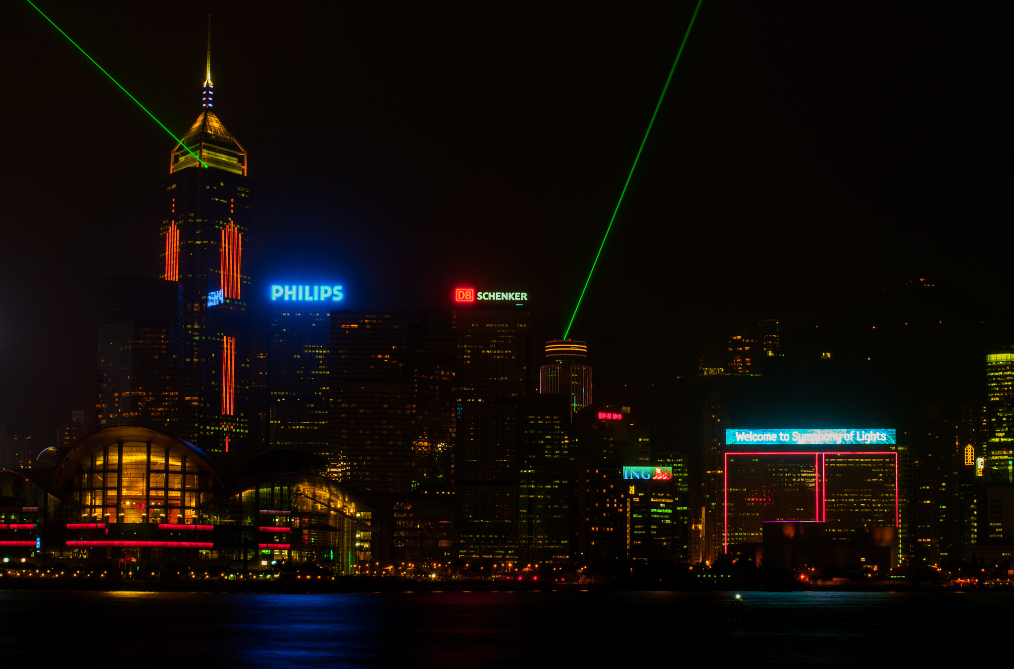 Nikon D5000 + Nikon AF Nikkor 50mm F1.4D sample photo. Hong kong lights photography
