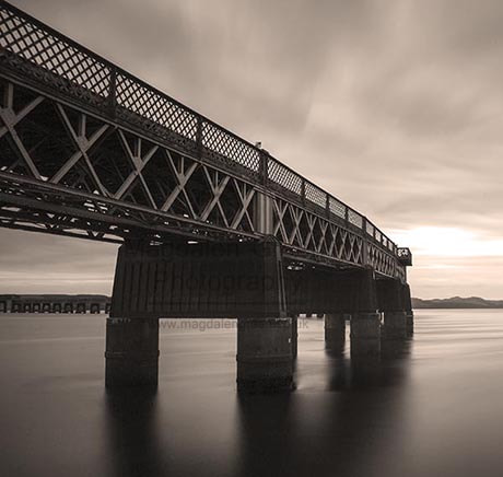 Nikon D700 + AF-S DX Zoom-Nikkor 18-55mm f/3.5-5.6G ED sample photo. Tay rail bridge - river tay  - dundee scotland photography