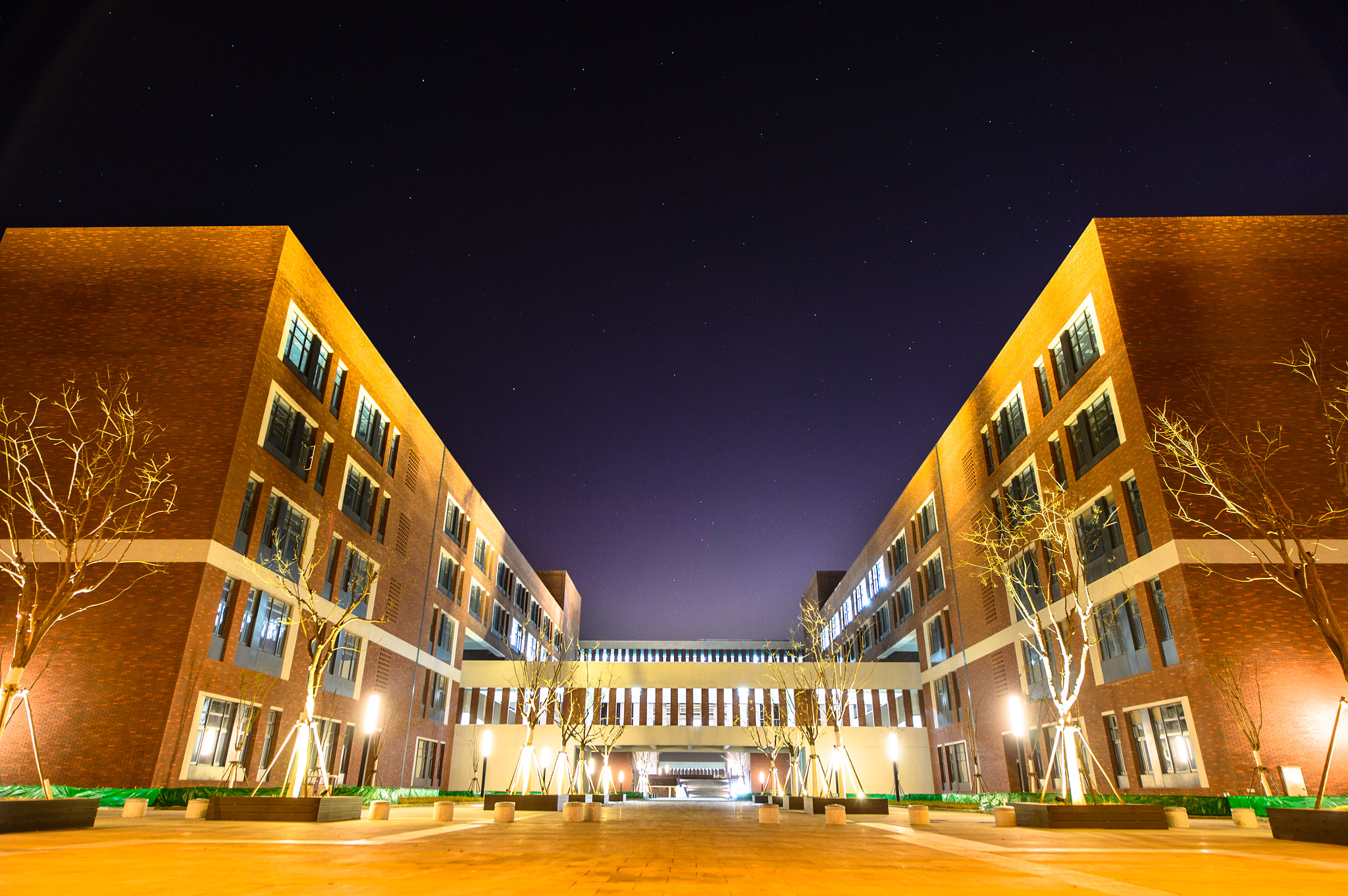 Nikon Df sample photo. Night view of nku photography