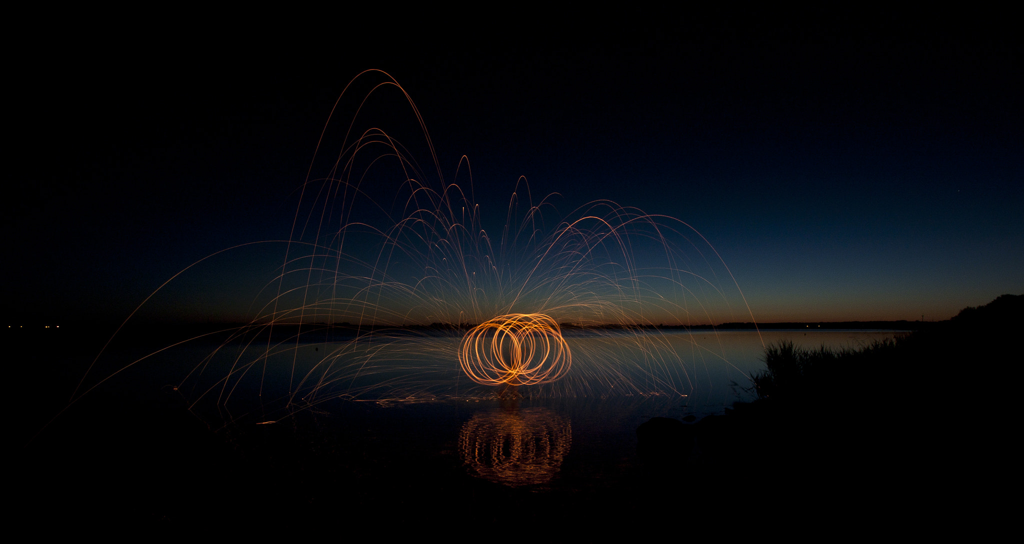 Canon EF-S 10-18mm F4.5–5.6 IS STM sample photo. Playing with steel wool in wiek am rügen photography