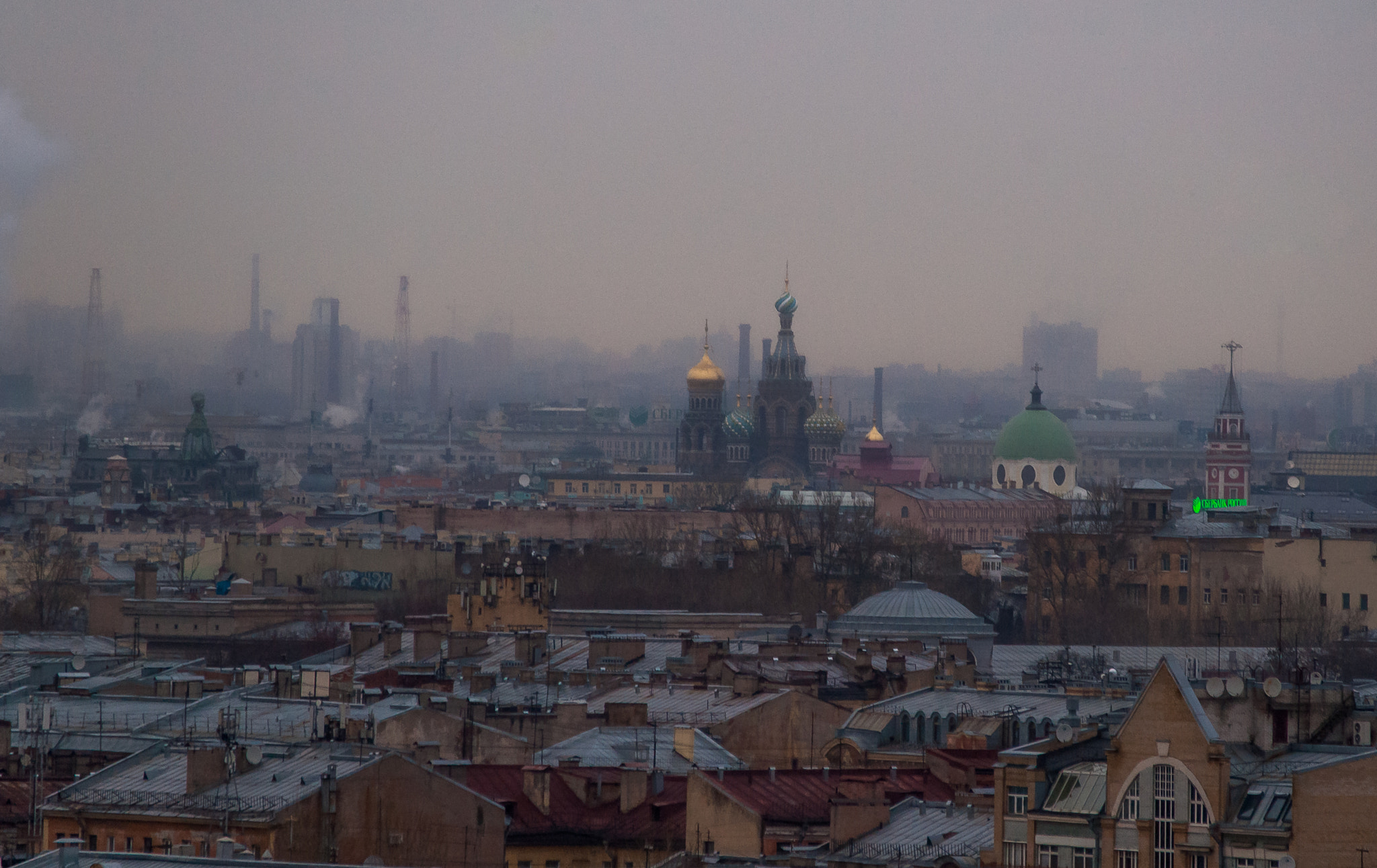 Sony 70-300mm F4.5-5.6 G SSM sample photo. Saint-petersburg roofs photography