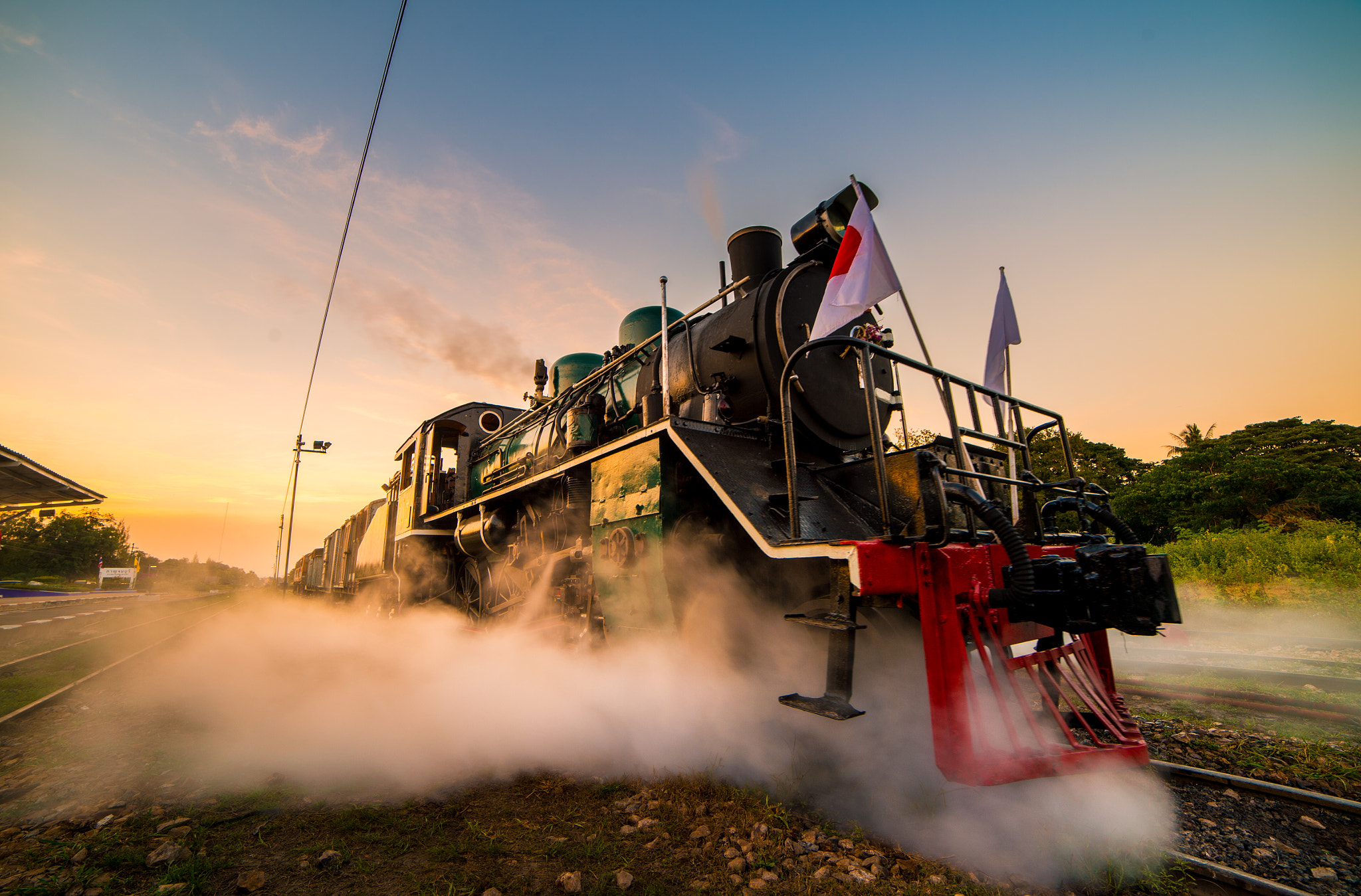 Nikon Df sample photo. Steam locomotive photography