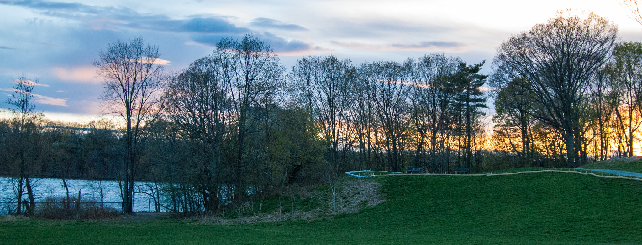 Nikon D200 sample photo. Fresh pond sunset photography