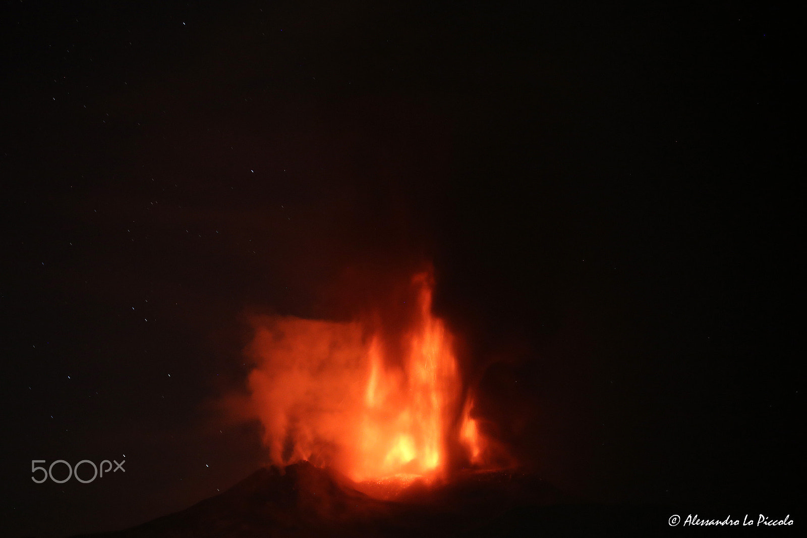 Canon EOS 6D + Tamron SP 150-600mm F5-6.3 Di VC USD sample photo. Mt. etna - paroxism of voragine crater... photography