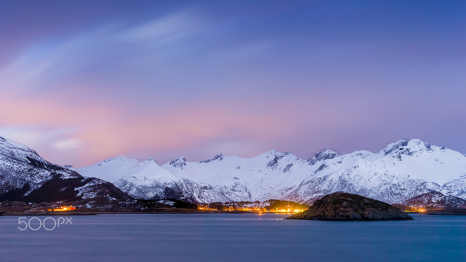 HC 50-110 sample photo. Night and colors in norway photography