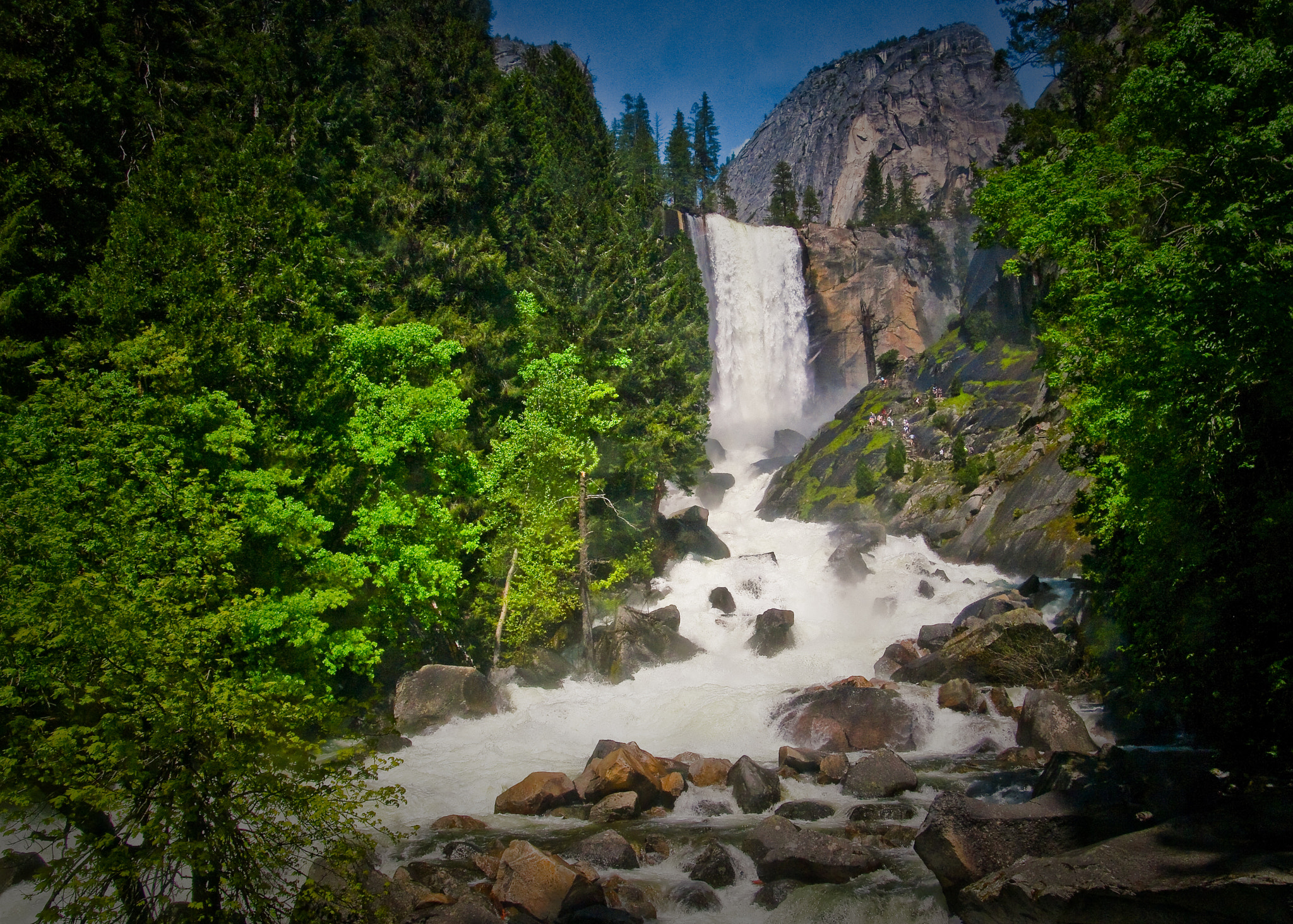 Pentax K20D + Pentax smc DA 17-70mm F4.0 AL (IF) SDM sample photo. Vernal fall photography