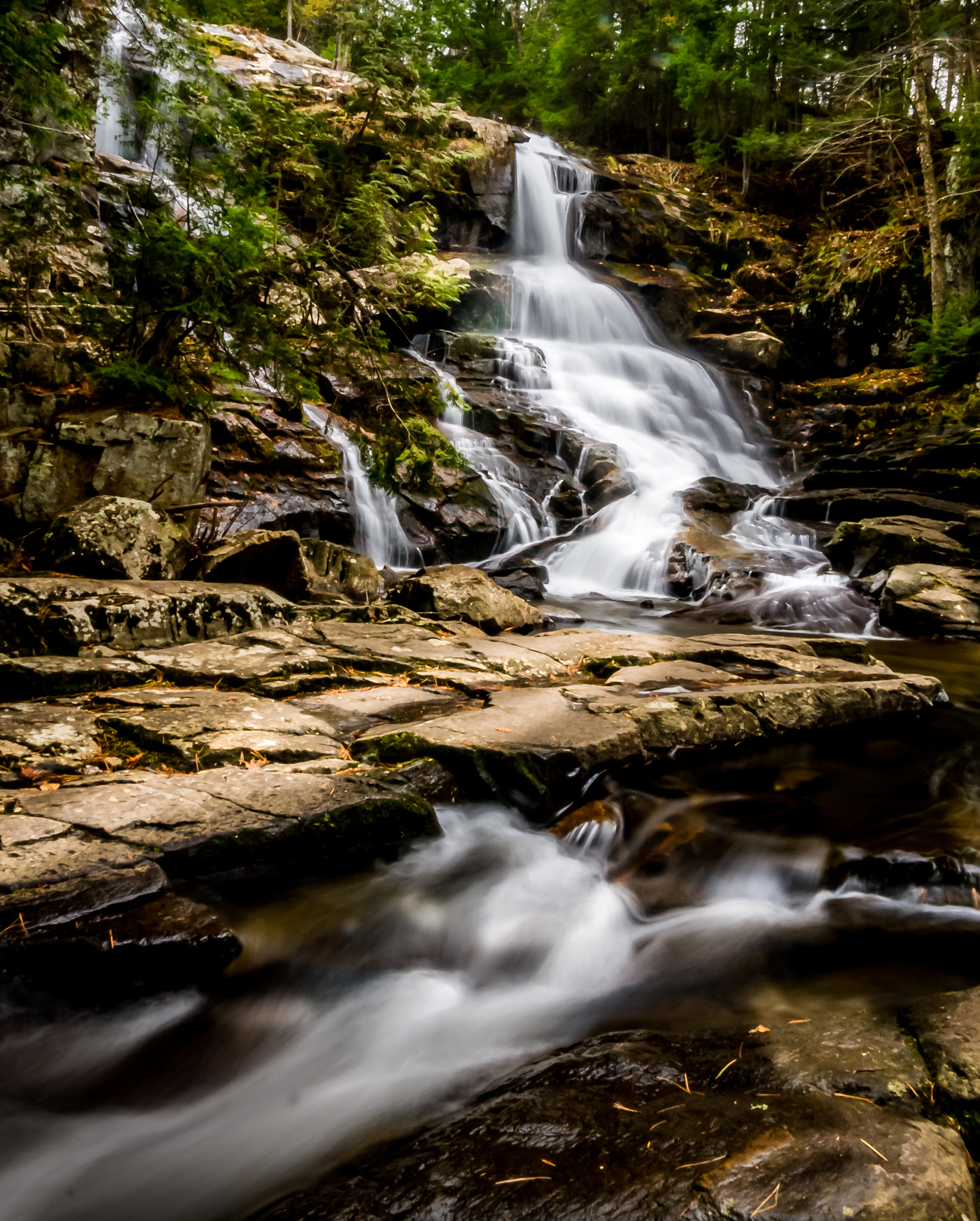 Panasonic Lumix DMC-GX7 + Panasonic Lumix G Vario 7-14mm F4 ASPH sample photo. Shelving rock falls photography