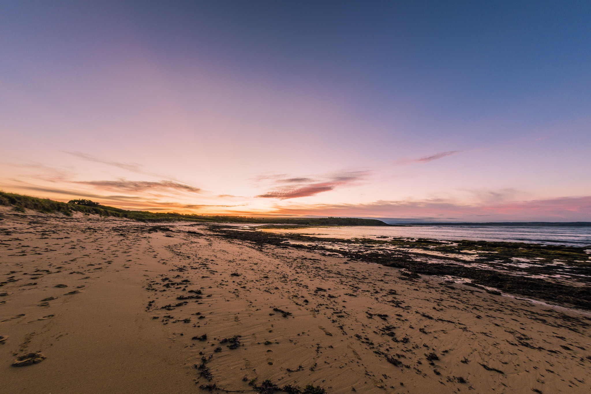 Nikon D5500 + Sigma 10mm F2.8 EX DC HSM Diagonal Fisheye sample photo. Sunset on phillip island photography
