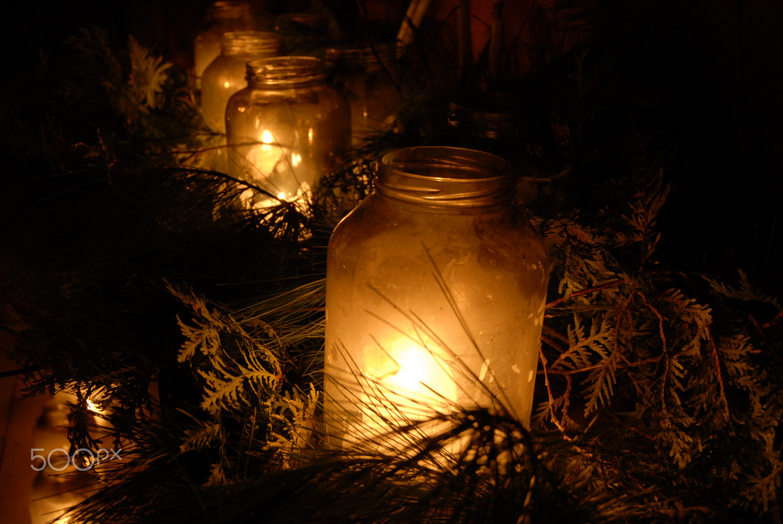 Nikon D200 sample photo. Cluster of candles - light the mission photography