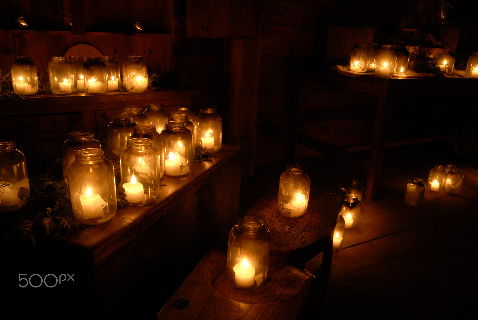 Nikon D200 sample photo. Cluster of candles v photography