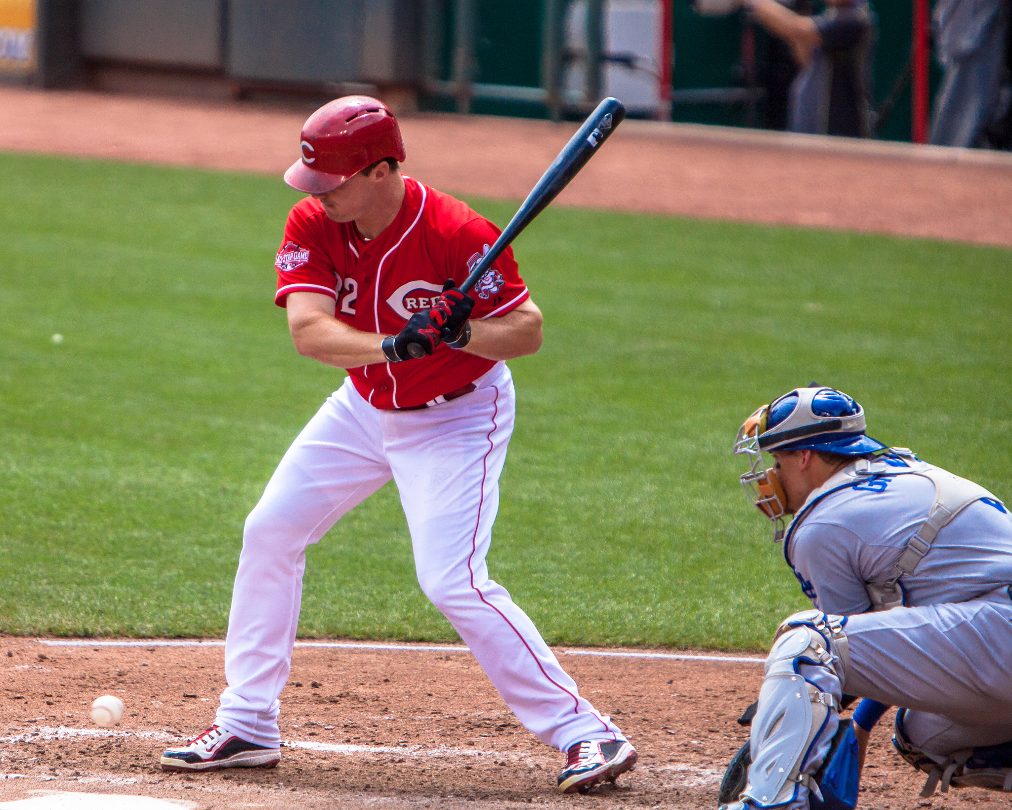 Canon EOS 5D Mark II + Canon EF 70-200mm F2.8L IS USM sample photo. Reds dodgers photography