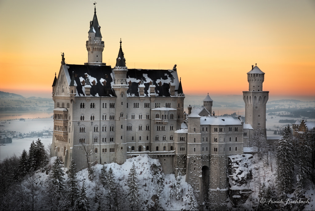 Neuschwanstein Castle at dawn, Germany by Frank Fischbach on 500px.com