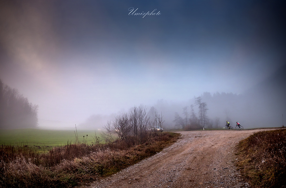 Panasonic Lumix DMC-GX8 + OLYMPUS M.8mm F1.8 sample photo. Misty bicyclest photography