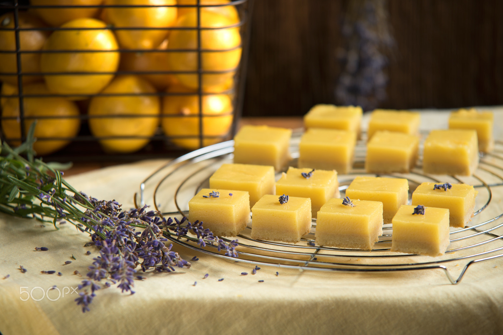 Sigma 70-200mm F2.8 EX DG OS HSM sample photo. Meyer lemon lavender squares photography