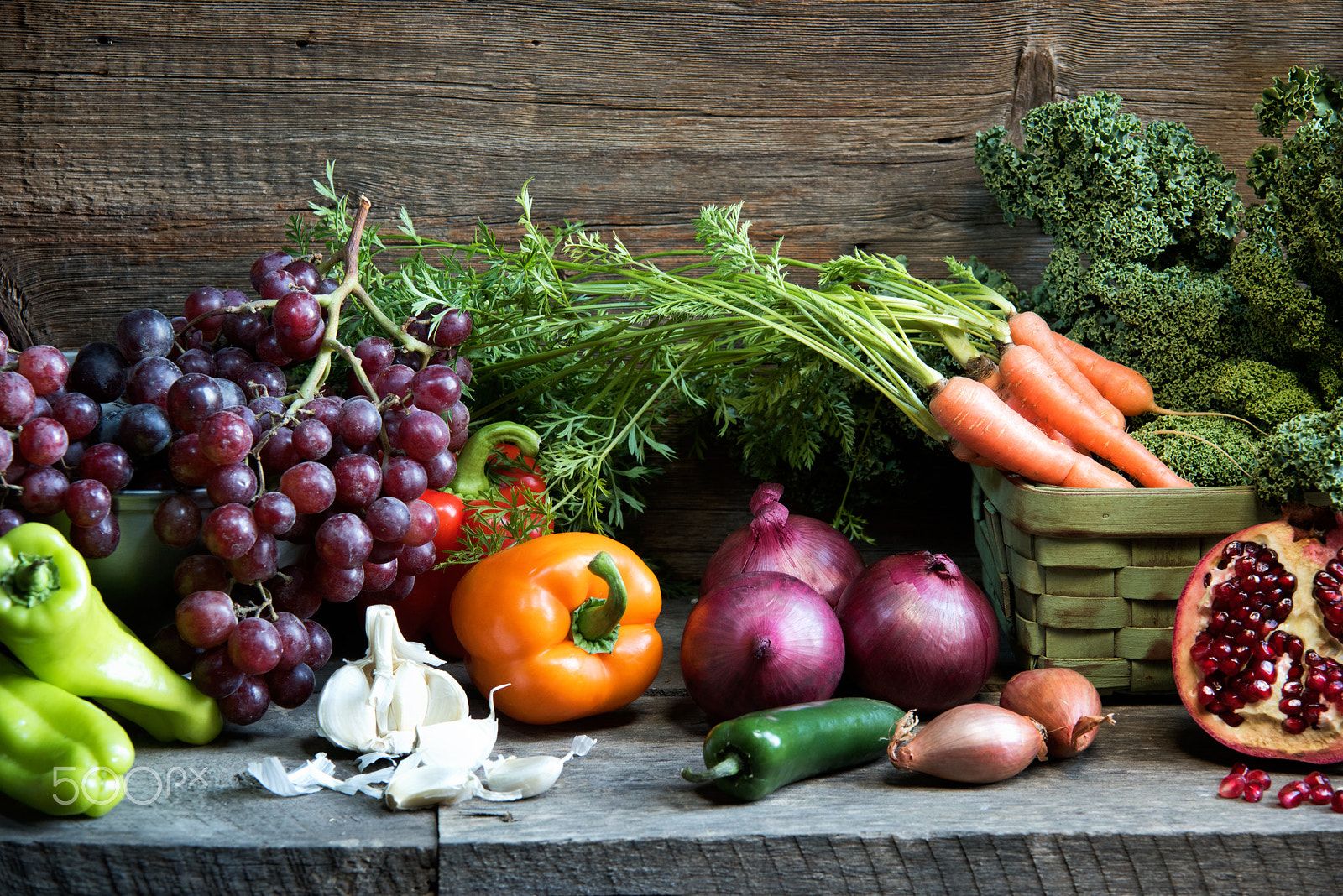 Sigma 70-200mm F2.8 EX DG OS HSM sample photo. A bounty of fruits and vegetables photography