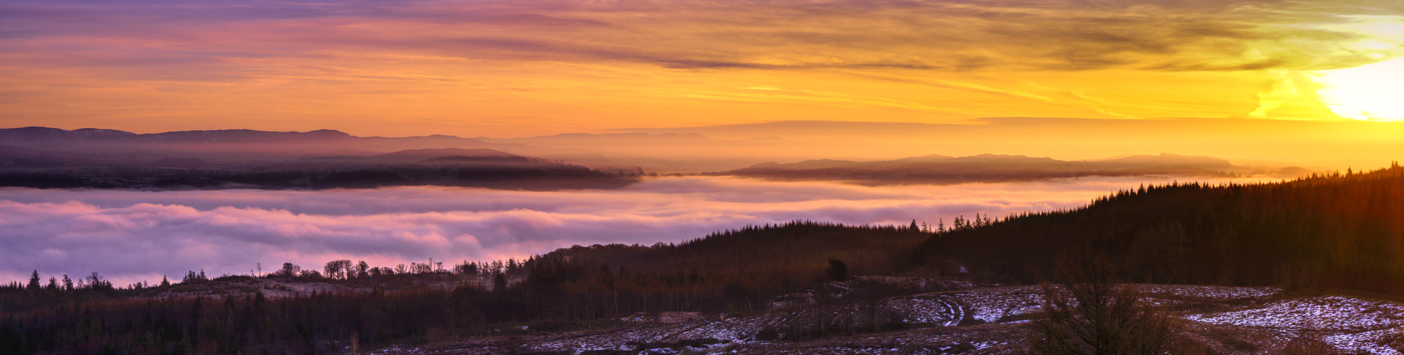 Sony Alpha NEX-7 + 24-70mm F4 ZA OSS sample photo. Dramatic lake district winter sunrise. photography