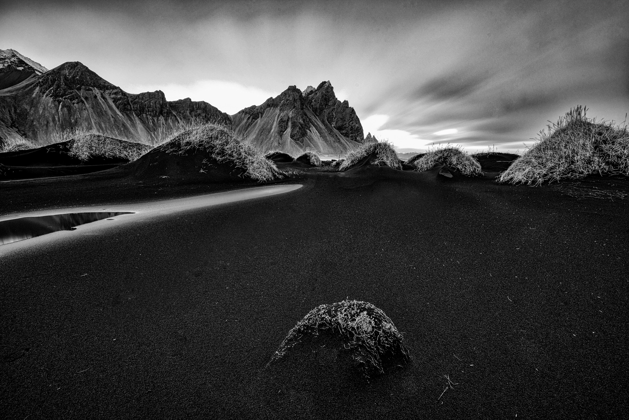 Sony a7R + Canon EF 70-200mm F2.8L IS II USM sample photo. Vestrahorn photography