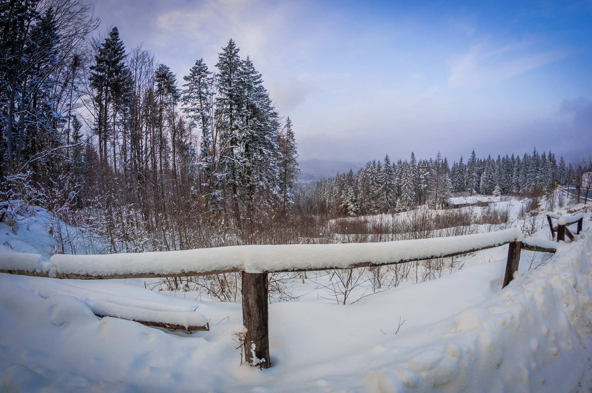 Nikon D90 + Samyang 8mm F3.5 Aspherical IF MC Fisheye sample photo. Carpatian mountains photography