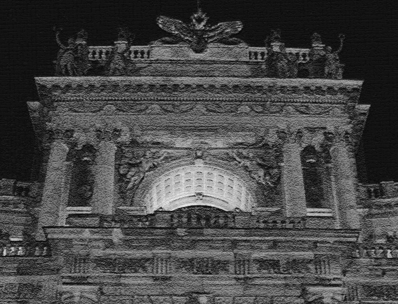 Nikon COOLPIX P4 sample photo. Ehposos museum in vienna austria crop bw photography