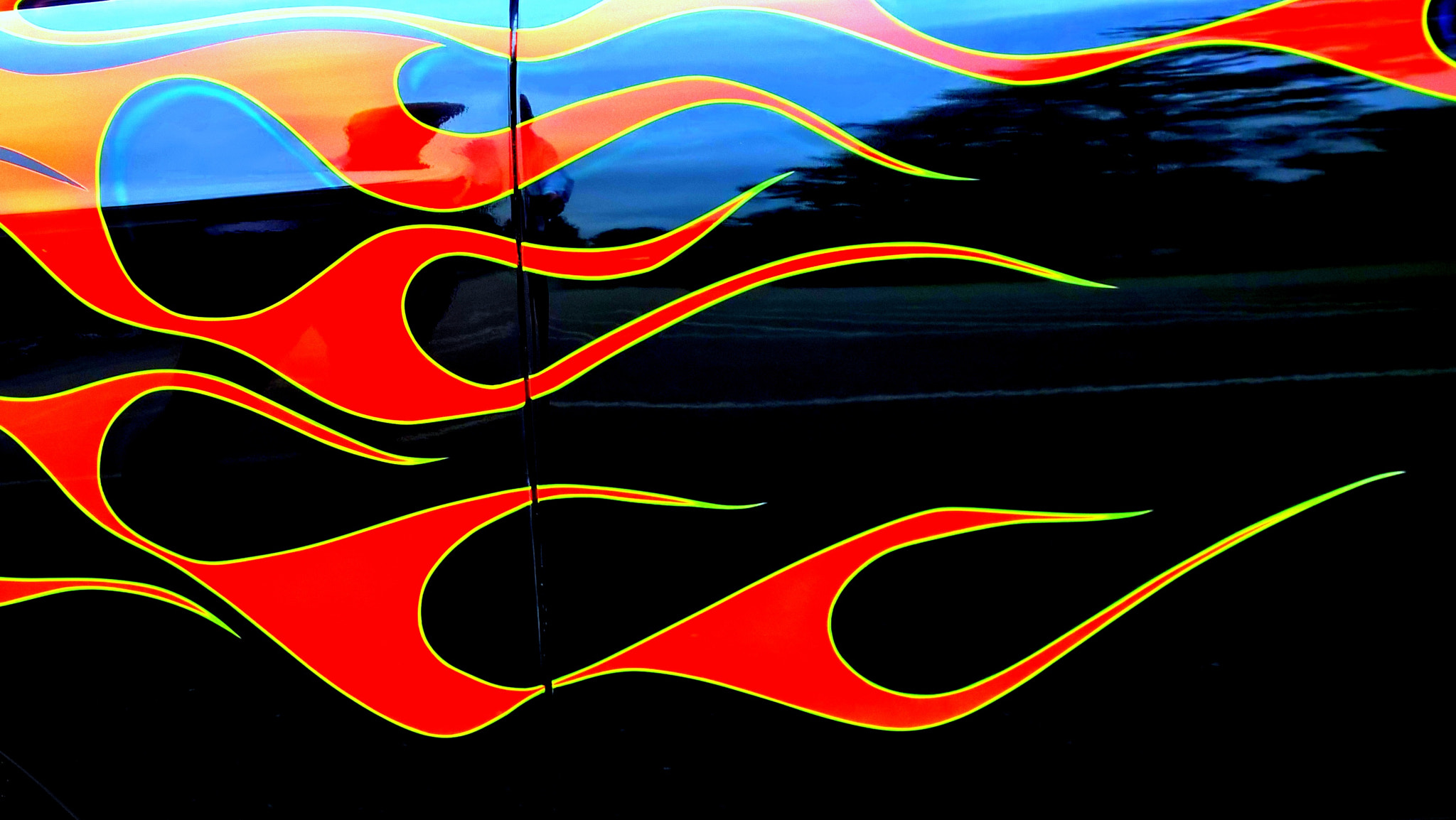 Nokia Lumia 929 sample photo. Chevy flames photography