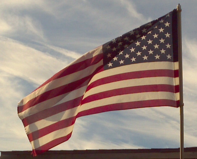 Motorola Atrix sample photo. American flag photography