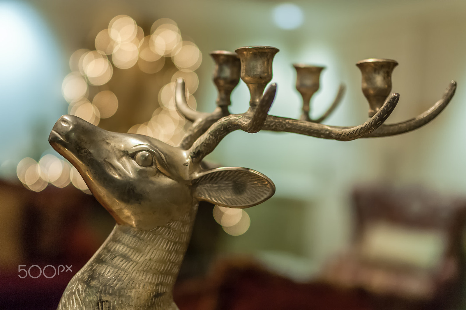 Nikon D2X + Sigma 35mm F1.4 DG HSM Art sample photo. Brass deer photography