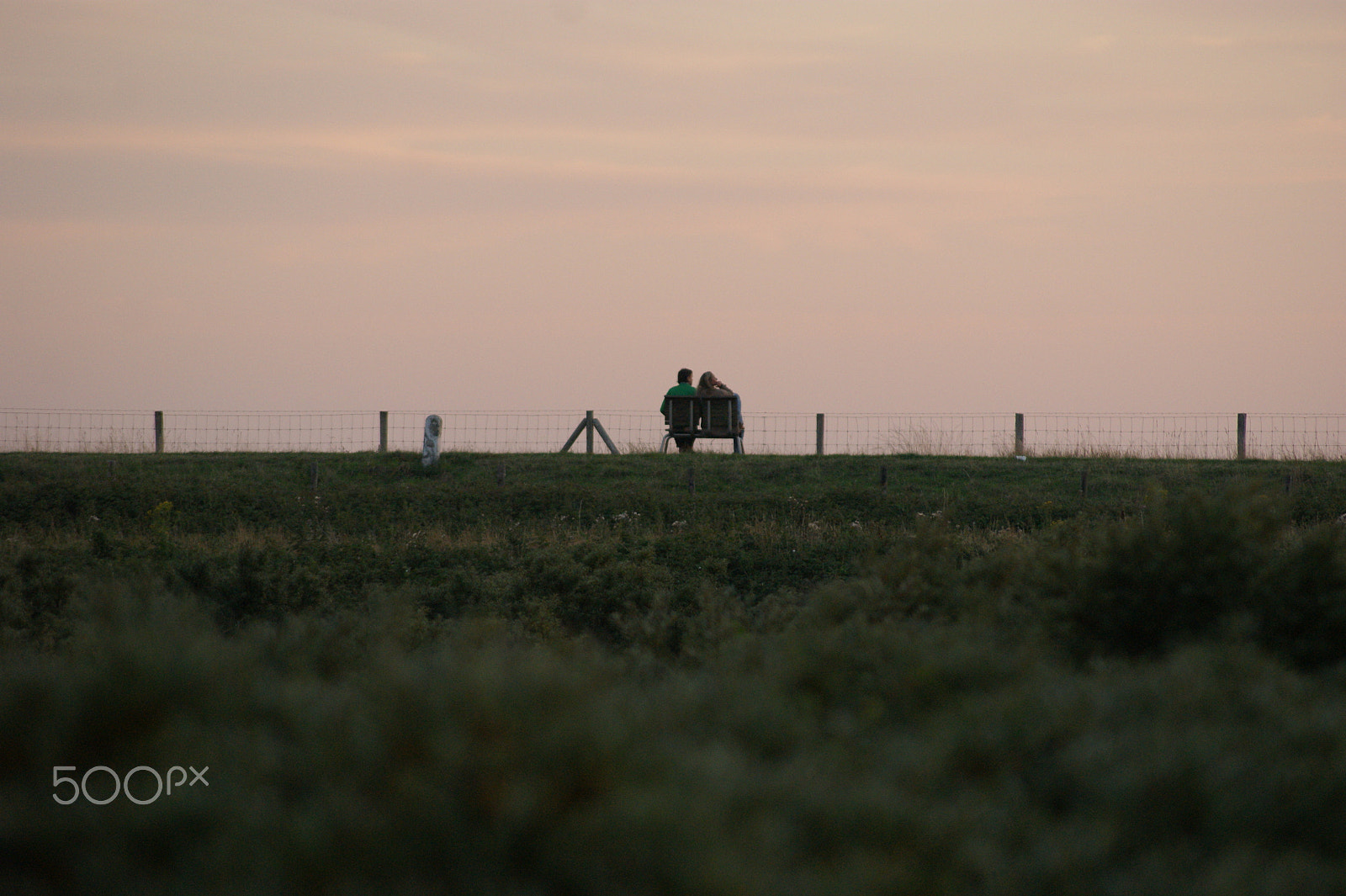 Sony Alpha DSLR-A350 + Tamron AF 55-200mm F4-5.6 Di II LD Macro sample photo. Watching the sunset photography