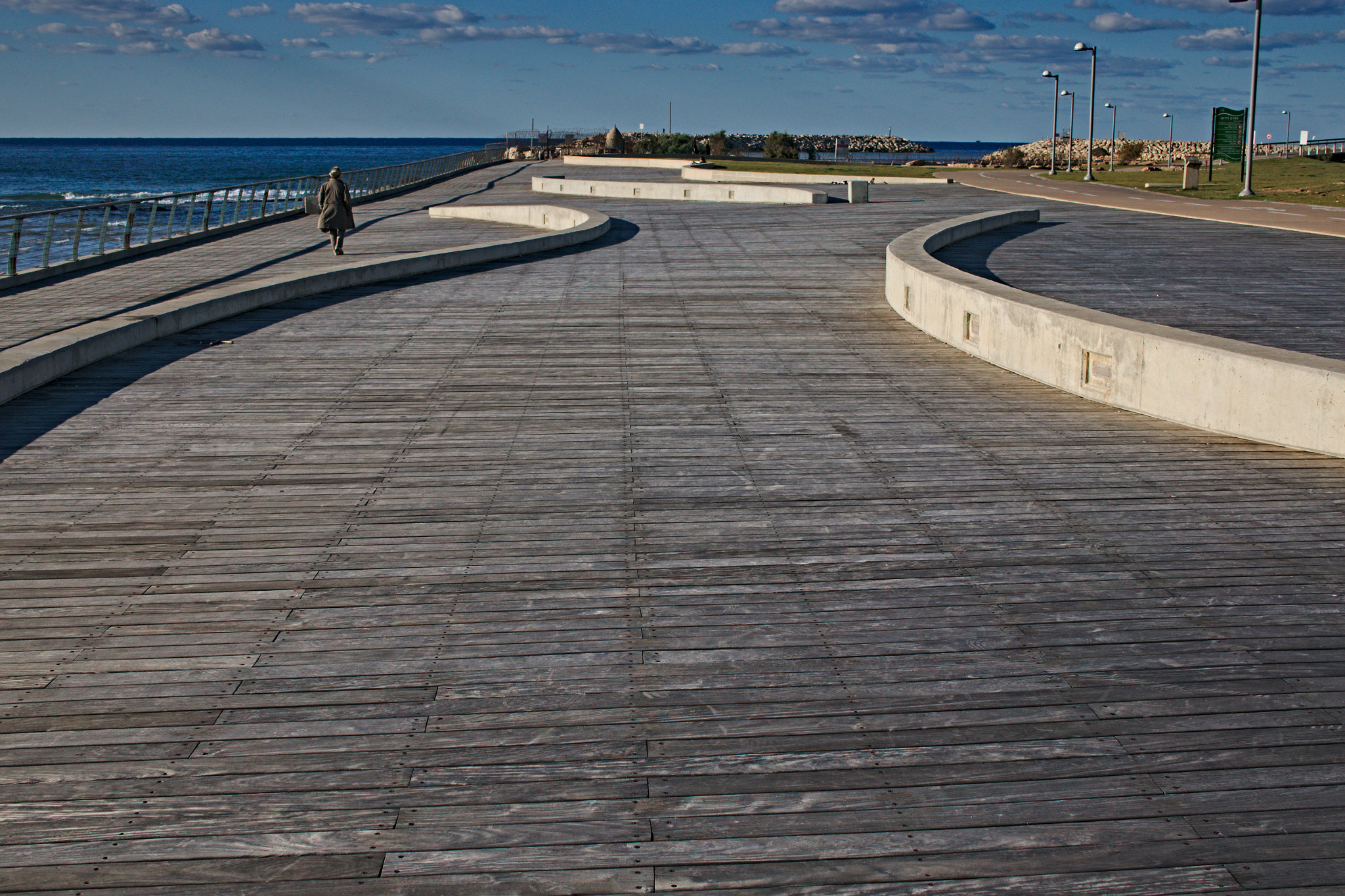 Sony Alpha NEX-5N + Sigma 30mm F2.8 EX DN sample photo. Over the boardwalk, down by the sea... photography