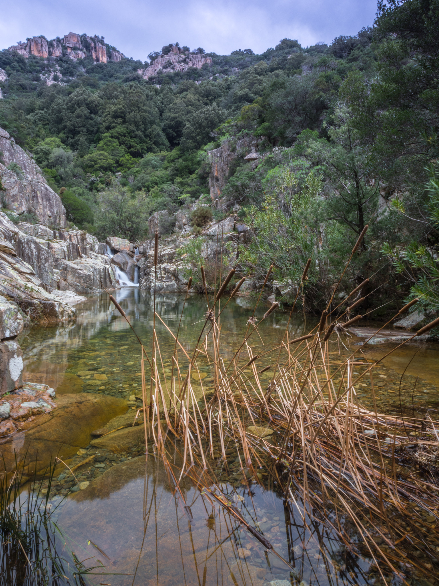 Olympus PEN E-P5 + OLYMPUS M.12-50mm F3.5-6.3 sample photo. Torrent between mountains - sardinia photography