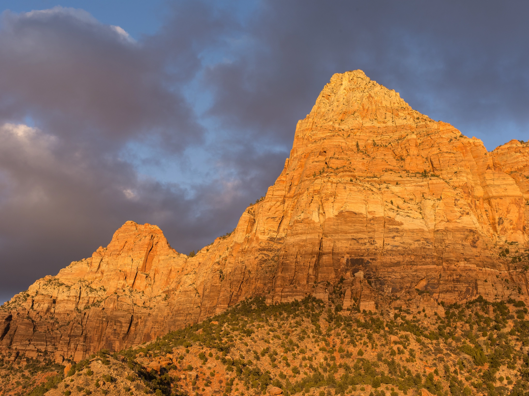 Pentax 645D sample photo. Peak at watchman trail photography