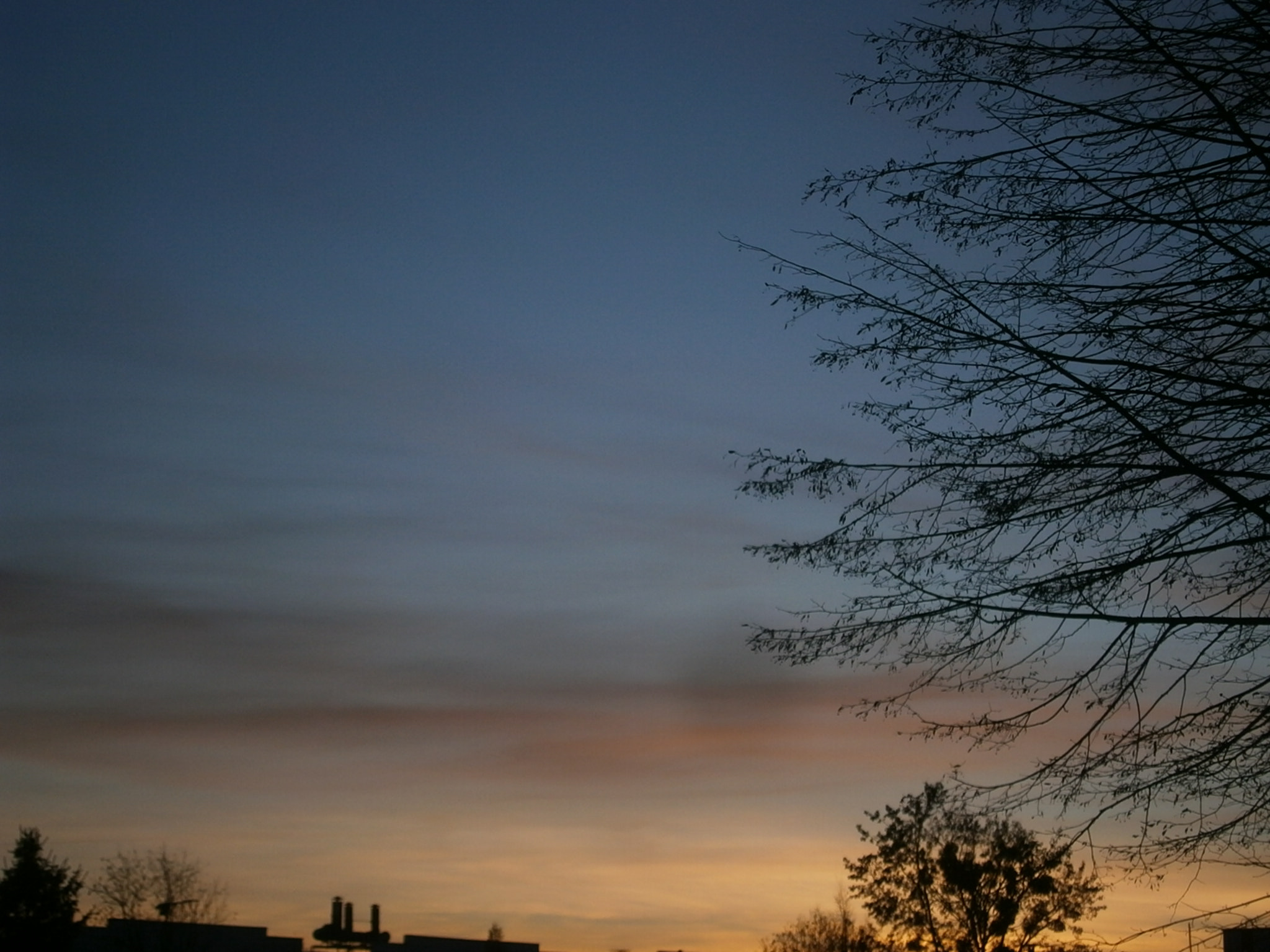 Olympus VG130,D710 sample photo. Sunset lights photography