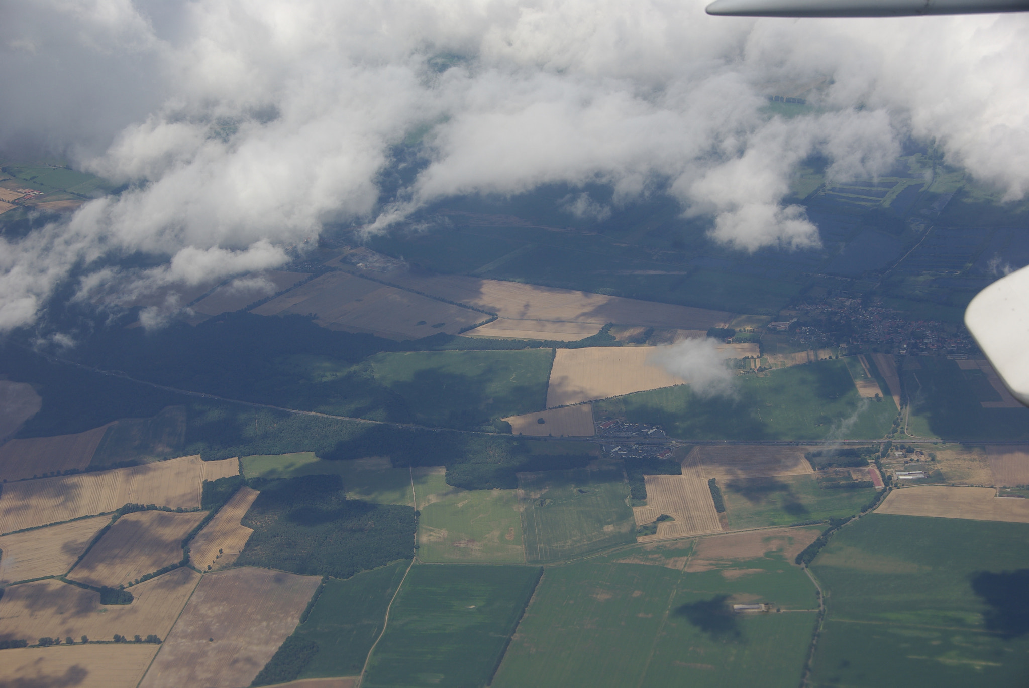 Pentax K10D sample photo. View from airplane photography