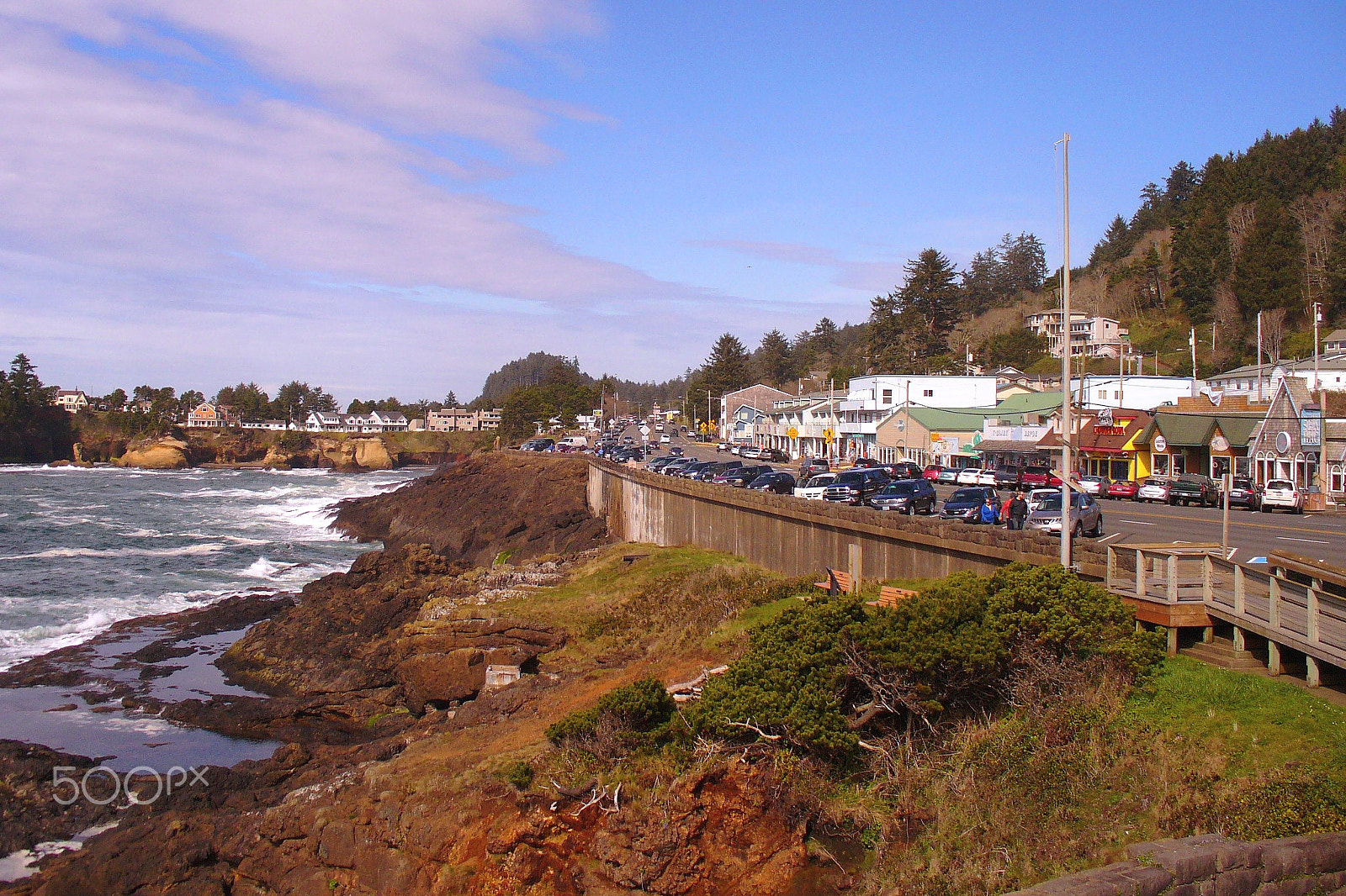 Panasonic DMC-LZ2 sample photo. Depoe bay oregon in march photography