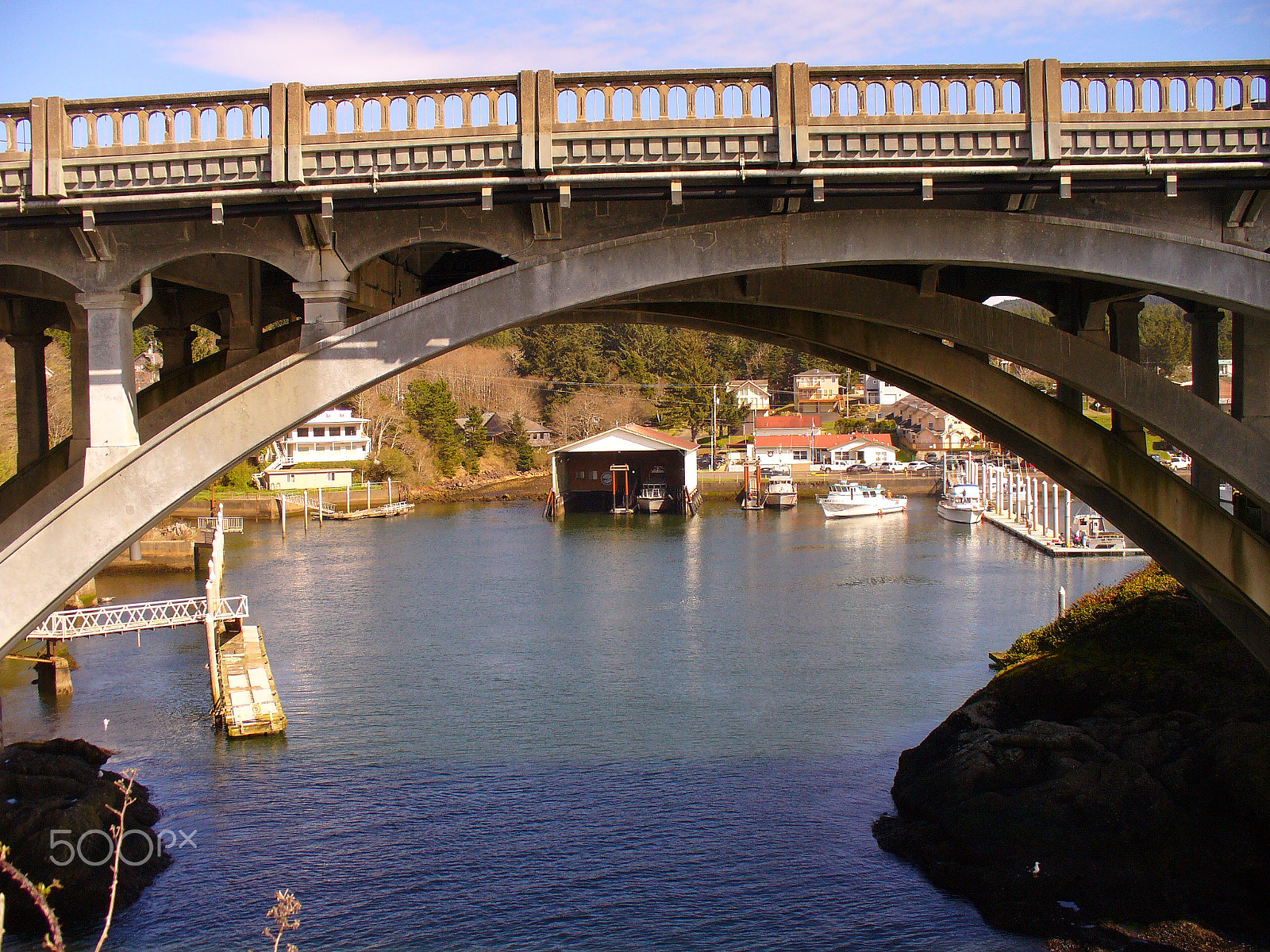 Panasonic DMC-LZ2 sample photo. Depoe bay bridge photography