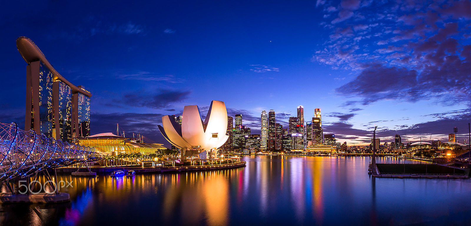 Canon EOS-1D X + Canon EF 16-35mm F2.8L USM sample photo. Marina bay panorama photography