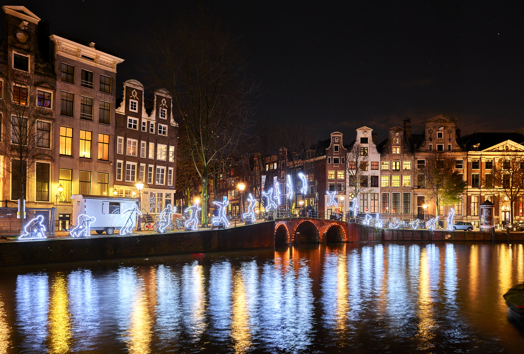 Schneider LS 28mm f/4.5 sample photo. Amsterdam light festival photography