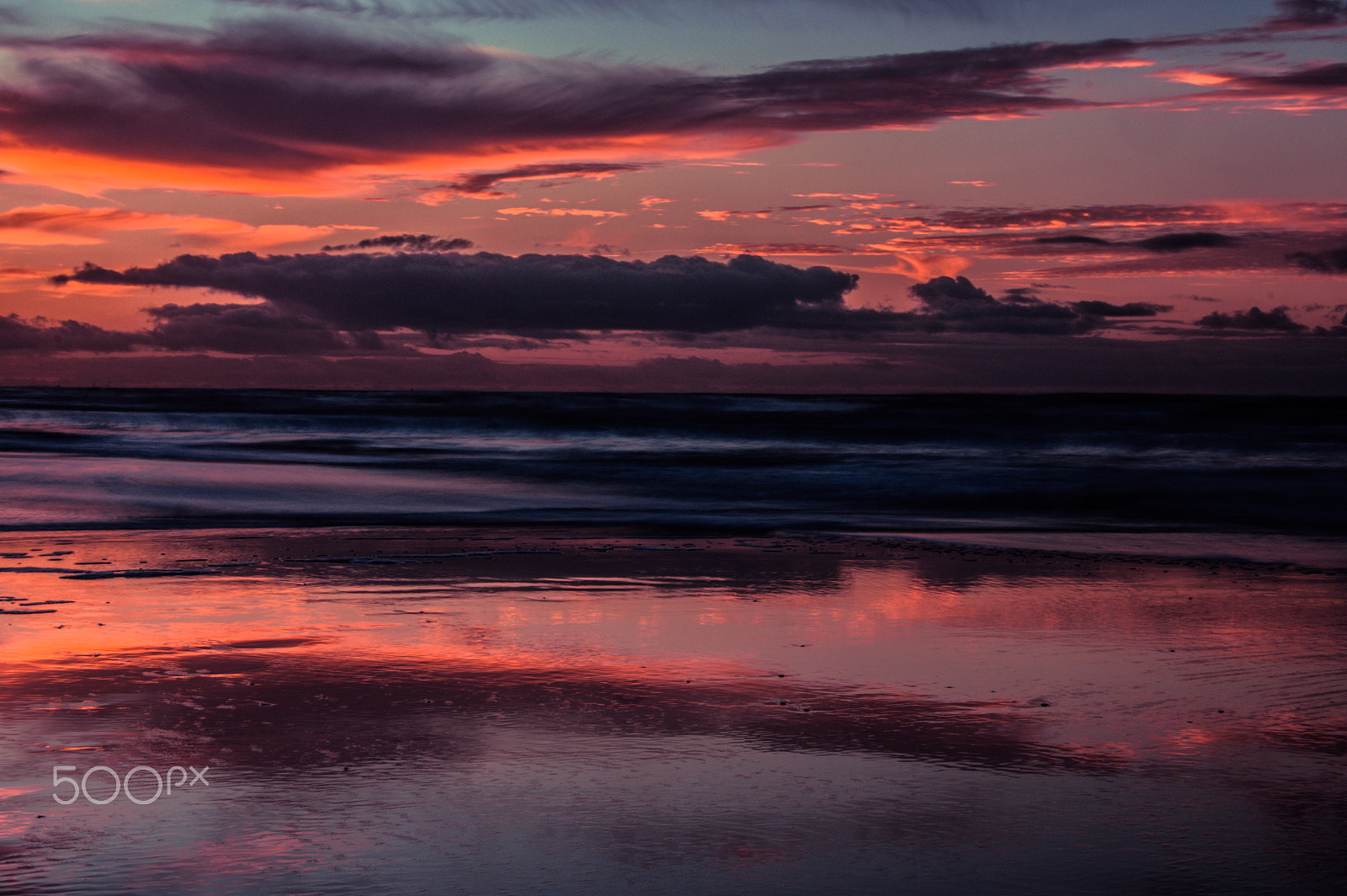 Pentax K-3 sample photo. La mer du nord pose longue photography