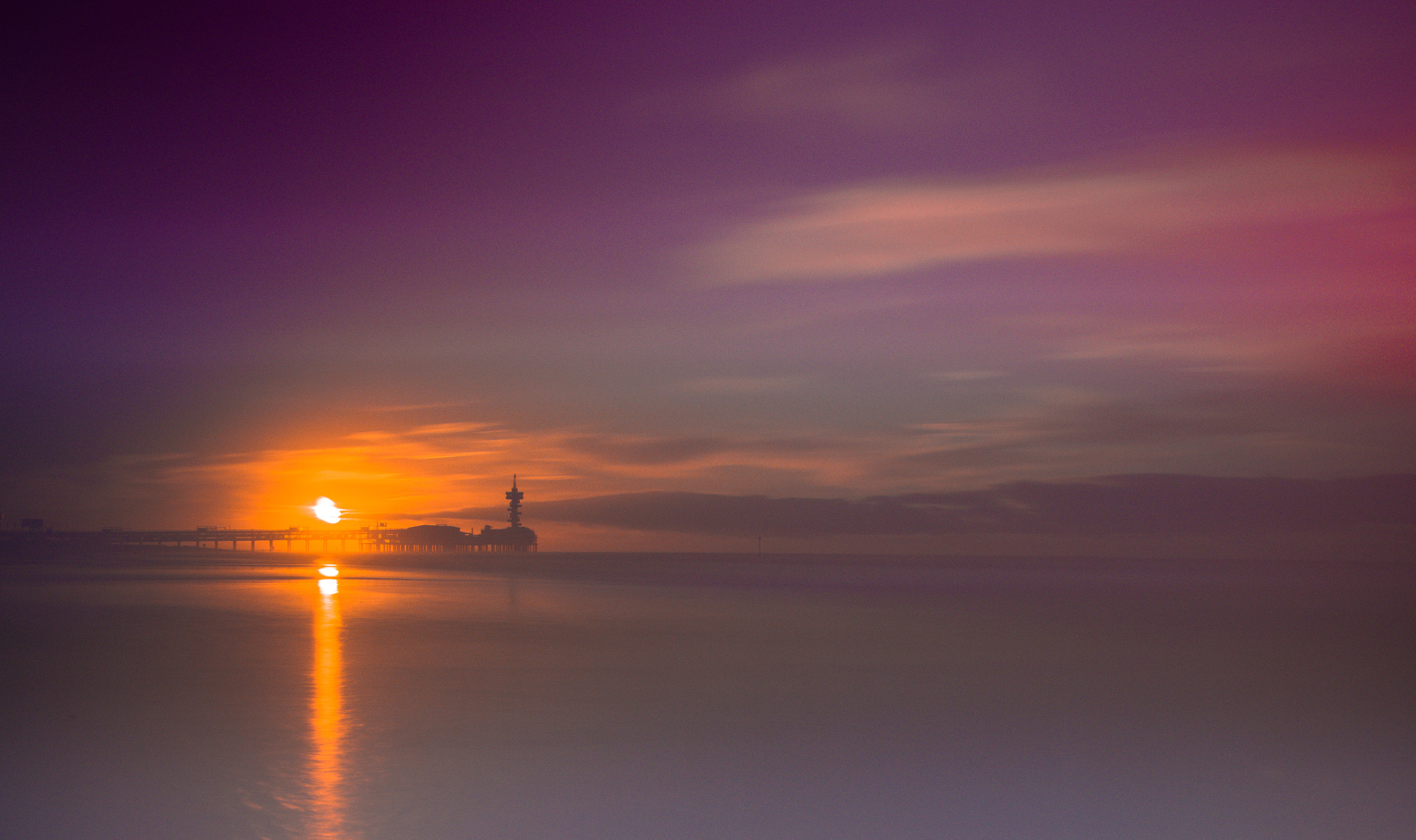 Pentax K-3 sample photo. La mer du nord pose longue photography