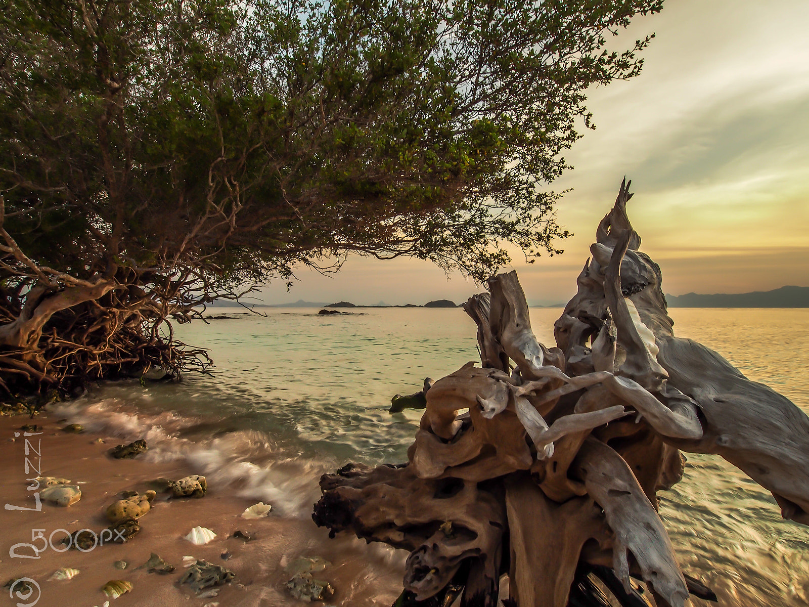 Olympus PEN E-PL5 + OLYMPUS M.9-18mm F4.0-5.6 sample photo. Remote pink beach, komodo national park photography