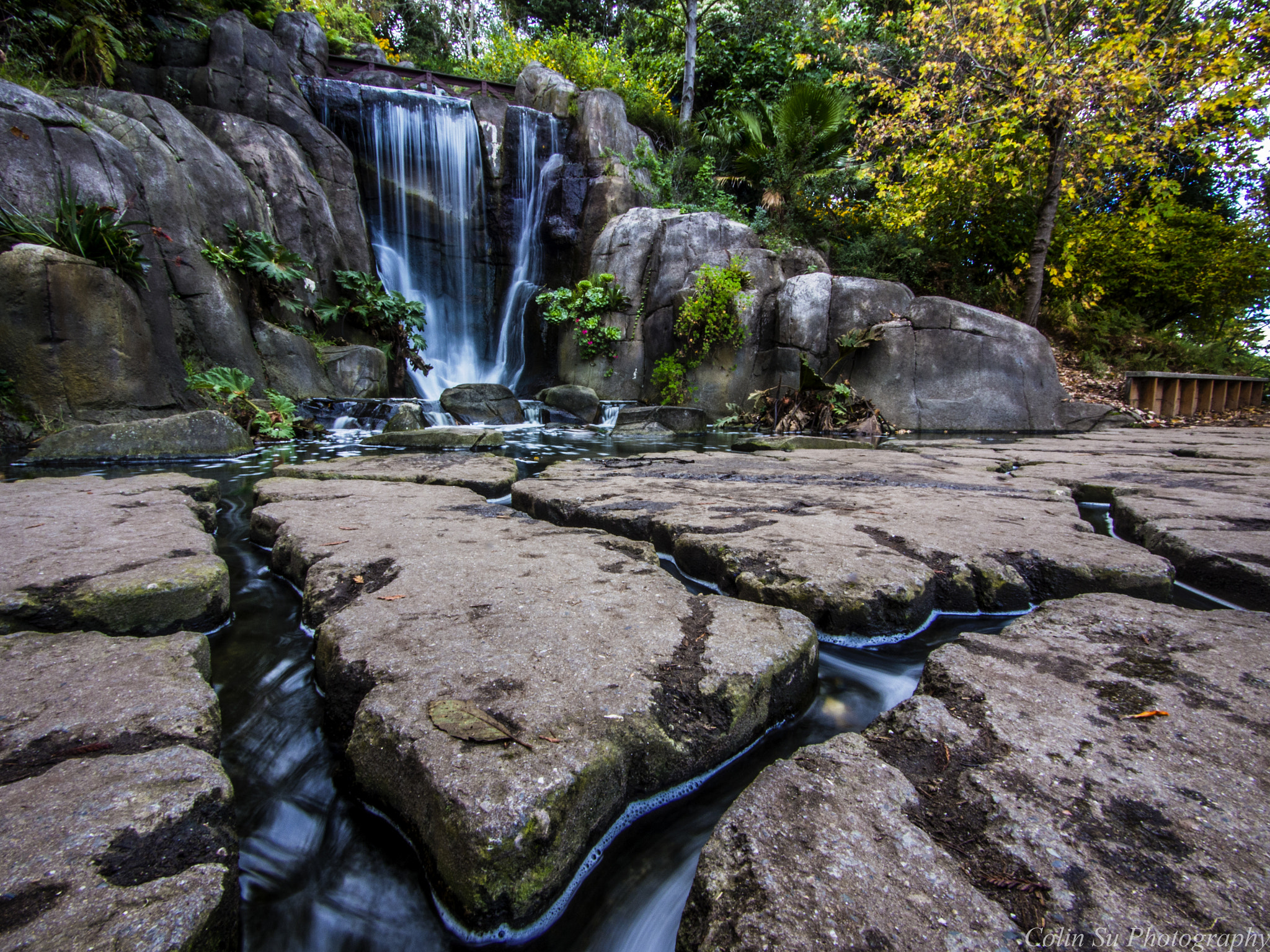 Olympus OM-D E-M5 + Panasonic Lumix G Vario 7-14mm F4 ASPH sample photo. Huntington falls @ golden gate park photography