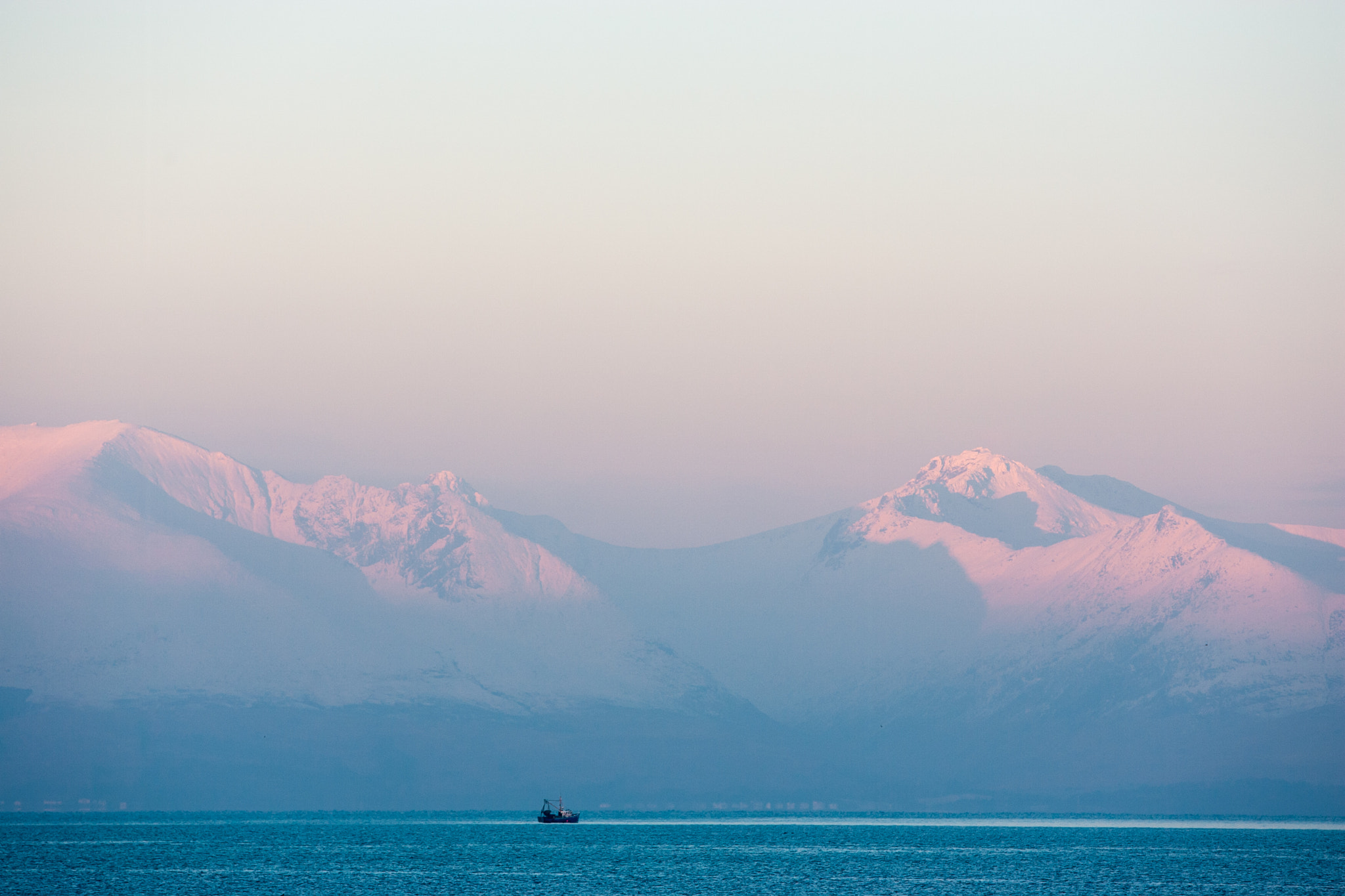 Canon EOS-1D Mark II N sample photo. Arran winter sunrise photography