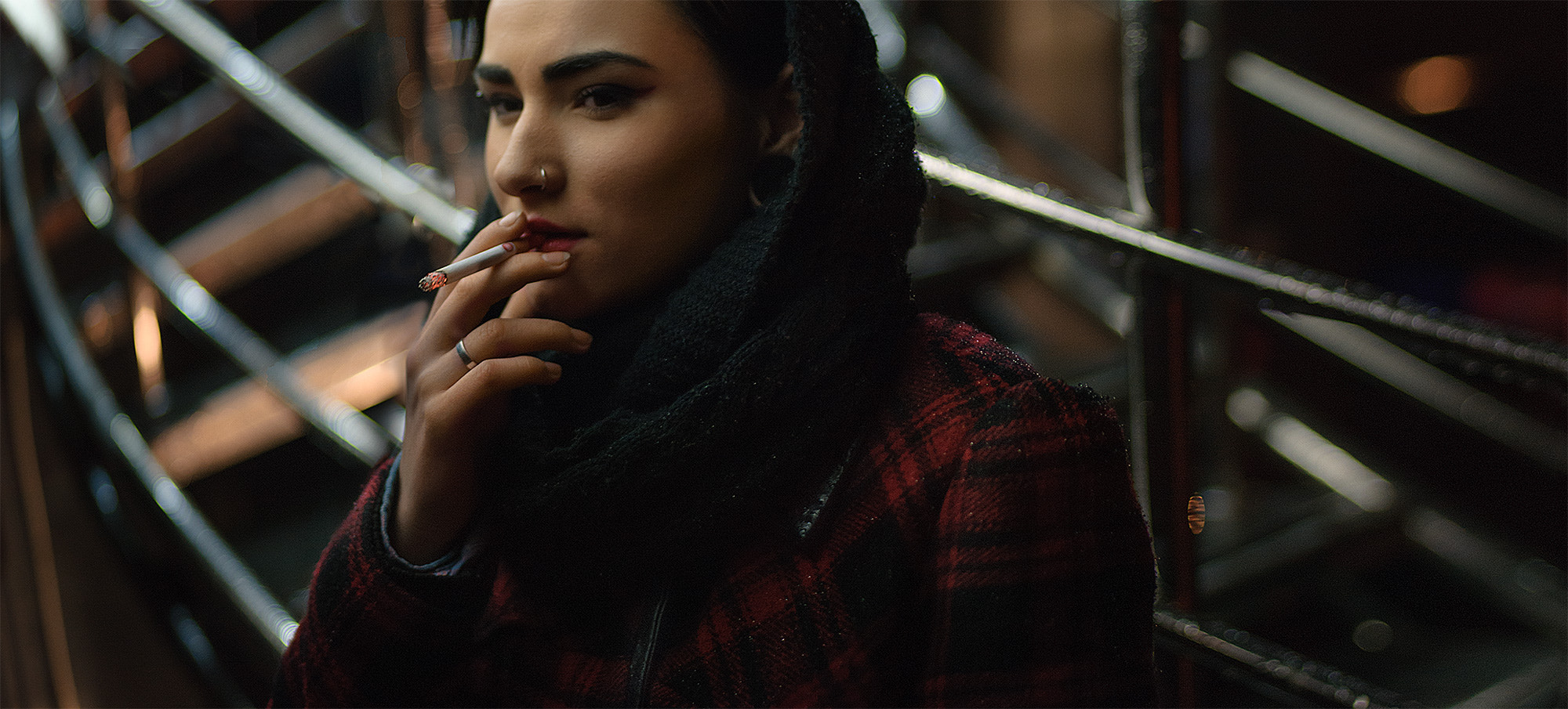 Nikon D80 + AF Nikkor 50mm f/1.4 sample photo. Smoking photography