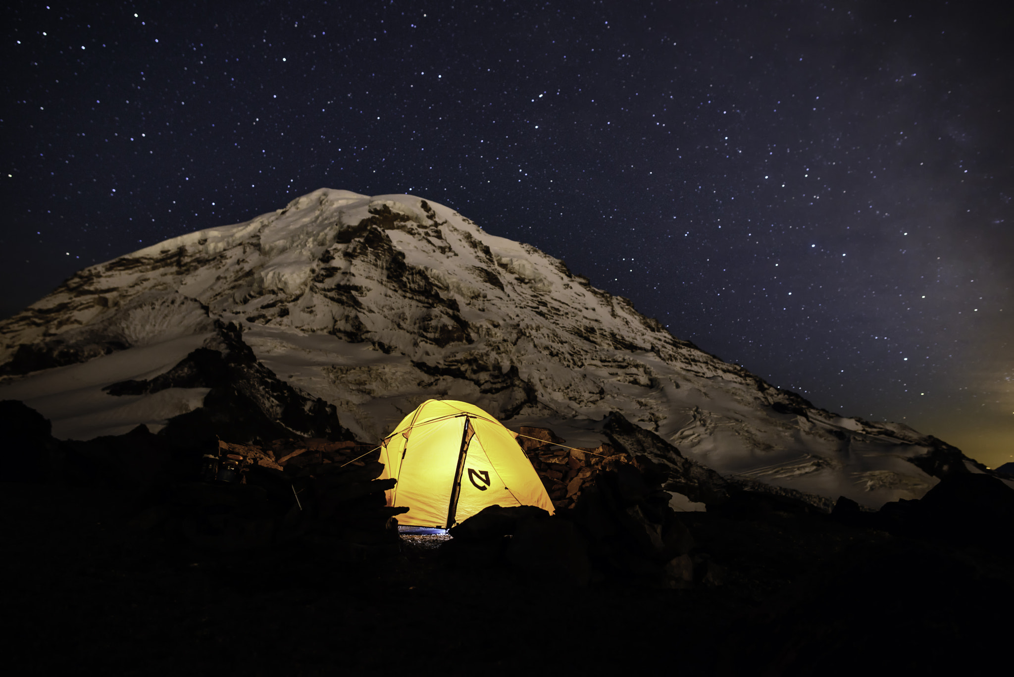 Nikon D800E + Samyang 12mm F2.8 ED AS NCS Fisheye sample photo. Solitude on ptarmigan ridge photography