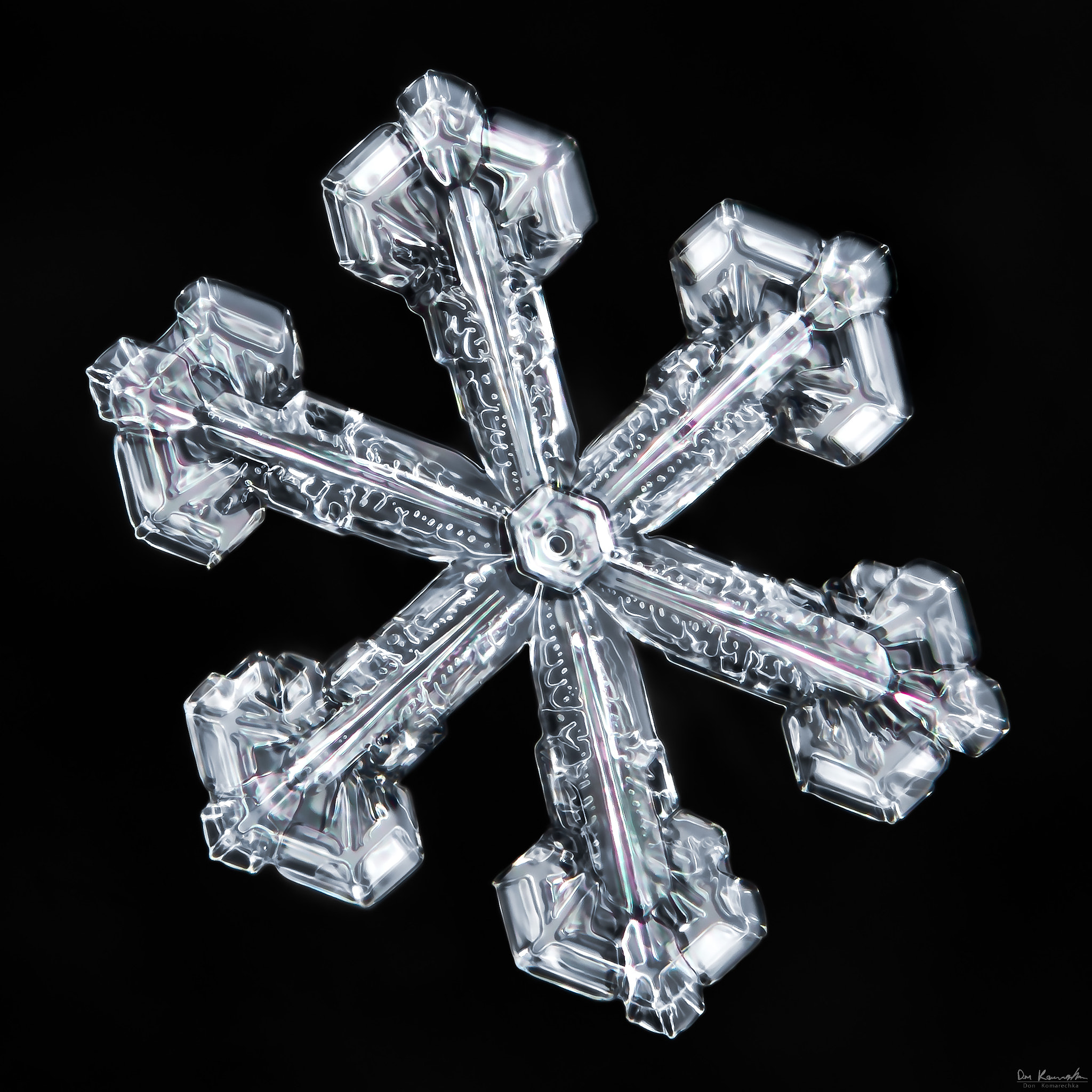 Canon MP-E 65mm F2.5 1-5x Macro Photo sample photo. Snowflake-a-day #7 photography