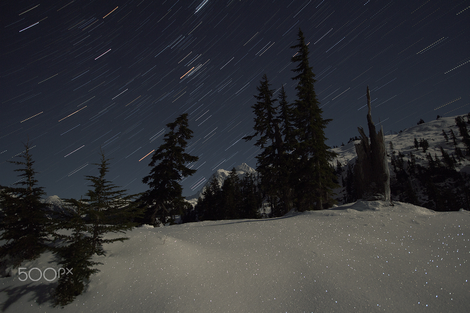 Sigma 10-20mm F4-5.6 EX DC HSM sample photo. Shuksan and stars photography