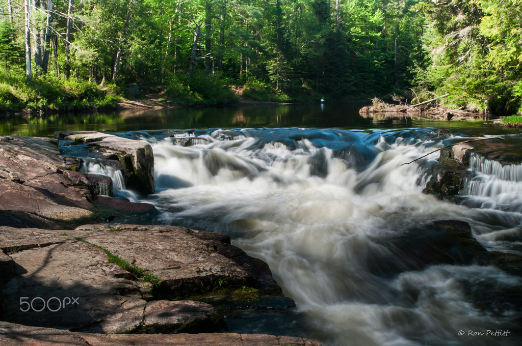 Pentax K20D sample photo. Ausable river rapids photography