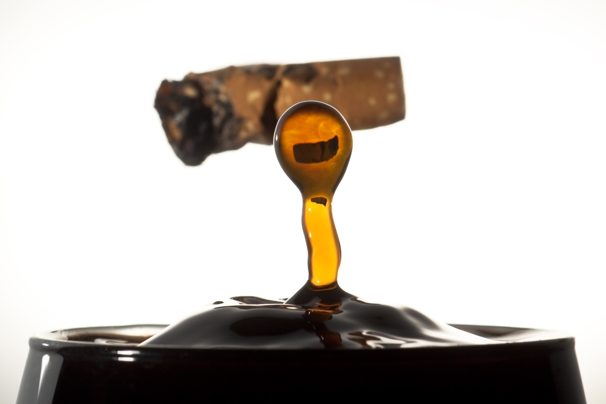 Canon EF 100mm F2.8 Macro USM sample photo. Cigarette butt  in water photography